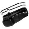 BLACK STEEL 80-85 CHEVY SB 283 305 327 350 V8 RACING OIL PAN & REINFORCED RAILS