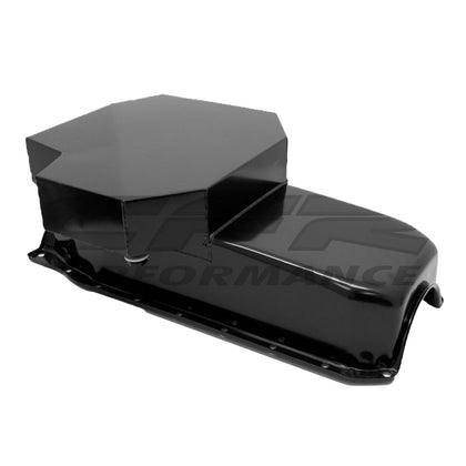 For 1986-2002 Chevy Small Block Champion Racing Oil Pan - Edp Black