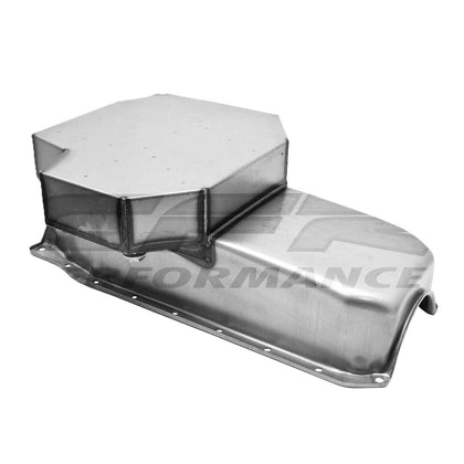 RAW STEEL RACING OIL PAN ONE-PIECE REAR SEAL FOR 86-02 CHEVY SB V8 305-327-350