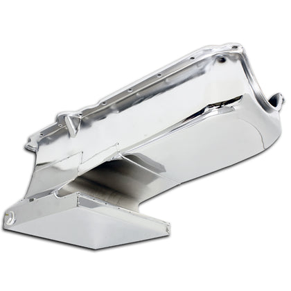 For 1962-67 Chevy Ii Nova 1986-02 Small Block 283 400 Drag Racing Oil Pan Chrome