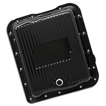 For Chevy-GM 700R4-4L60E-4L65E STEEL TRANSMISSION PAN - BLACK EDP