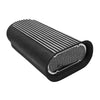 Aluminum Hilborn Style Scoop Single Or Dual Quad Polished Finned - Black
