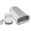 Hood Scoop Singe Or Dual 4 Barrel Hilborn Style Finned Polished Aluminum