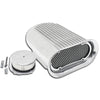Single 4 Barrel Hilborn Style Hood Scoop Full Finned Top Polished Aluminum