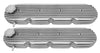 FOR CHEVY GM LS ENGINES RETRO FINNED VALVE COVERS POLISHED ALUMINUM