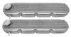 ALUMINUM For Chevy GM LS ENGINES RETRO FINNED VALVE COVERS - POLISHED