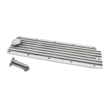 Polished Aluminum Valley Plate Oil Filler Hole For LS2 LS3 LS7 LSX Series Engine