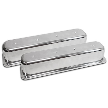 Tall Polished Center Bolt Valve Covers No Holes For 87-97 Chevy 5.0L 5.7L