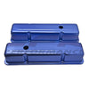 ALUMINUM STAMPED TALL VALVE COVERS For Chevy SB 283-350 - ANODIZED BLUE