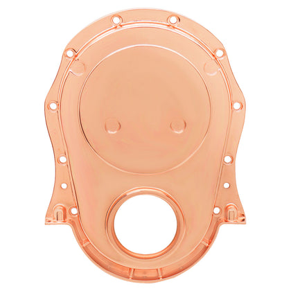 FOR 1966-1990 CHEVY BB 396 402 427 454 TIMING CHAIN COVER COPPER FINISH ALUMINUM