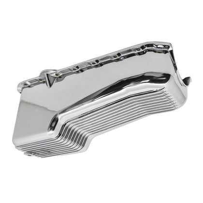 For 80-85 Chevy Small Block 267-283-305-327-350 Finned Stock Capacity Oil Pan