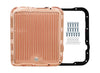 Copper Finish Finned Aluminum Transmission Pan For Chevy GM 700R4 4L60E 4L65E