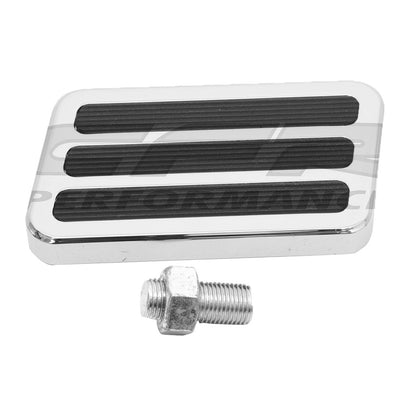 Polished Aluminum Street Rod Brake Pad - for chevy Ford
