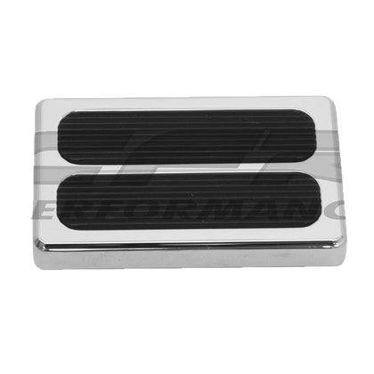 Polished  Street Rod Style Brake Pedal Pad For Chevy Ford 3-1/8