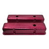 Aluminum Stamped Oe Style Tall Valve Covers For Chevy Sb 283-400 - Anodized Red