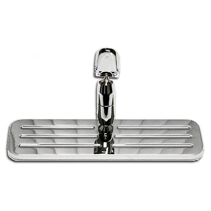 Rear View Mirror Standard Mount Ball Milled Chrome Plated Billet Aluminum