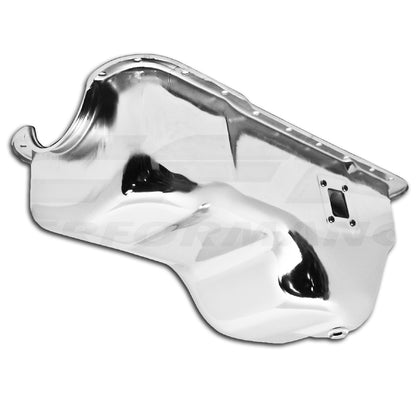 STEEL For 1981-87 Ford 351W 5.8L E-F-100-150-250-350 Oil Pan - Chrome