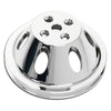 For Chevy Big Block Polished Aluminum Water Pump Pulley - 1 Groove (Short)
