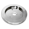 CHROME ALUMINUM for chevy BB CRANK PULLEY 1 GROOVE (SHORT) SWP