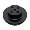 Black Aluminum 2 Groove Long Water Pump Pulley For Chevy Big Block 396-454 LWP