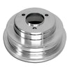 3 Groove Crank Pulley Polished Finish For 69-85 Big Block Chevy 396 454 With LWP