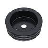 Aluminum for chevy Bb Crank Pulley - 3 Groove (Short) Swp - Black