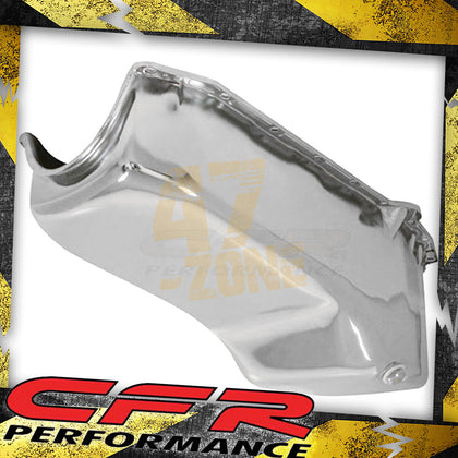 For 1958-79 Chevy Small Block 262-267-Stock Capacity Oil Pan - Chrome