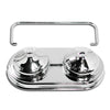 For Chevy-GM OVAL STEEL MASTER CYLINDER COVER (SINGLE BAIL) - CHROME