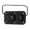 Black Steel Rectangular Shaped Single Bail Master Cylinder Cover For Chevy GM