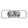 Chrome Steel Oval Shaped Dual Bail Master Cylinder Cover For Chevy GM