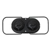 Black Steel Oval Shaped Dual Bail Master Cylinder Cover For Chevy GM