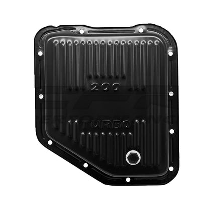 For Chevy Gm Turbo Th-200 Steel Transmission Pan - Edp Black