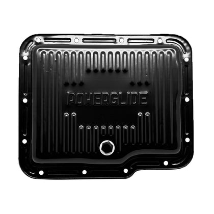 For Chevy Gm Powerglide Steel Transmission Pan - Black