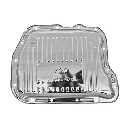 Steel 727 Transmission Pans - Chrome