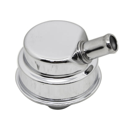 Steel Push In Style Breather Cap - Chrome