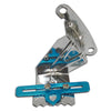 For Chevy SMALL BLOCK 283-305-327-350-400 TIMING TAB W- ADJUSTABLE POINTER - CHROME