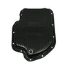 Black Finned Deep Sump Transmission Pan With Logo For Chevy GM Turbo 400 TH-400