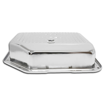 For Chevy Gm Turbo Th-350 Steel Transmission Pan (Deep Sump) - Chrome
