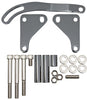 For Chevy SMALL BLOCK STEEL POWER STEERING BRACKET SET - BLACK CHROME