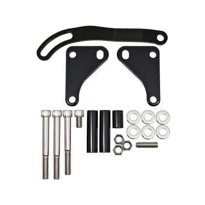For Chevy Small Block Steel Power Steering Bracket Set - Edp Black