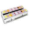 For 1958-86 CHEVY SMALL BLOCK TALL STEEL VALVE COVERS 3 COLOR FLAMED