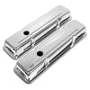 STEEL For 1958-86 CHEVY SB 283 305 327 350 400 SHORT VALVE COVERS SMOOTH CHROME