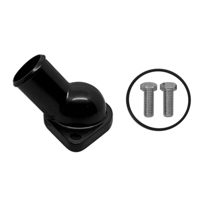 For Chevy Small Block Big Block Steel Water Neck - Black