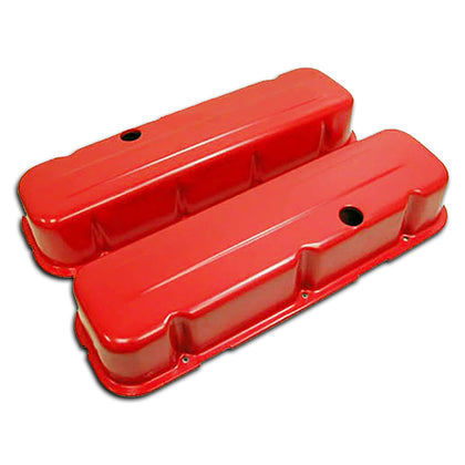 ORANGE STEEL For 1965-95 CHEVY BIG BLOCK 396 427 454 502 TALL STYLE VALVE COVERS