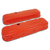 STEEL For 1965-1995 CHEVY BIG BLOCK 396 427 454 502 SHORT VALVE COVERS - ORANGE