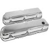 STEEL For 1986-95 Ford 302 5.0L FOX-BODY MUSTANG VALVE COVERS SMOOTH - CHROME