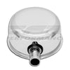 CHEVY-FORD CHROME STEEL PUSH IN VALVE COVER BREATHER W-TUBE - CHROME