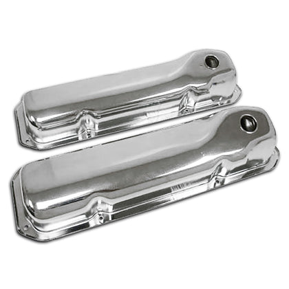 FOR 1969-1982 FORD SMALL BLOCK 351C 351M 400M BOSS 302 STEEL VALVE COVERS CHROME