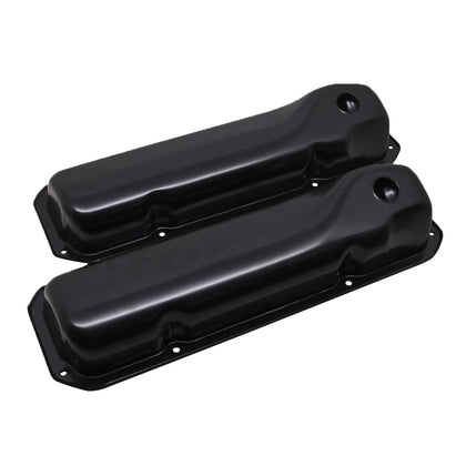 FOR 1969-82 FORD SMALL BLOCK 351C 351M 400M BOSS 302 STEEL VALVE COVERS BLACK