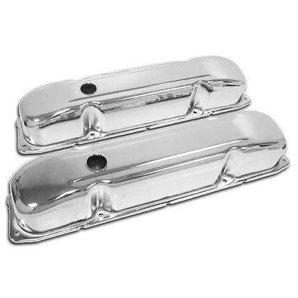 FOR 1958-1988 BIG BLOCK 383-426-440 STEEL WEDGE VALVE COVERS CHROME